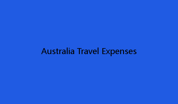 Australia Travel Expenses